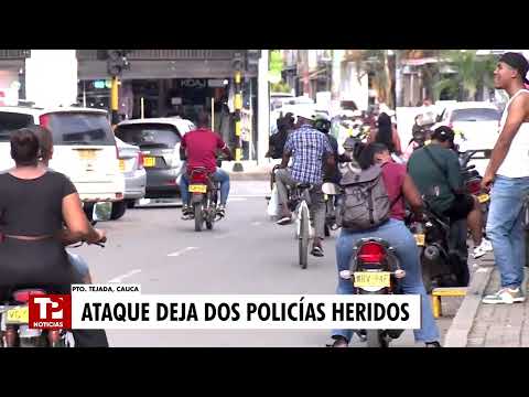 Dos policías heridos en operativo contra pandillas en Puerto Tejada, Cauca
