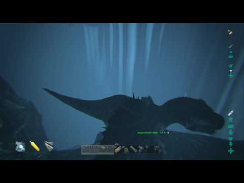 ARK - Spinos vs. 145 Alpha Rex... Underwater