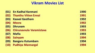 Vikram Movies List
