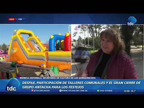 LOS QUIRQUINCHOS | LA LOCALIDAD SE VISTE DE CELESTE Y BLANCO PARA CELEBRAR LA INDEPENDENCIA