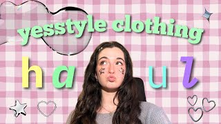 $100 yesstyle clothing haul 🎧✨try on + honest review 🍡✨ aesthetic and trendy korean clothes