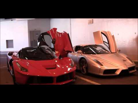 LaFerrari vs Ferrari Enzo INSANE Rev Battle!