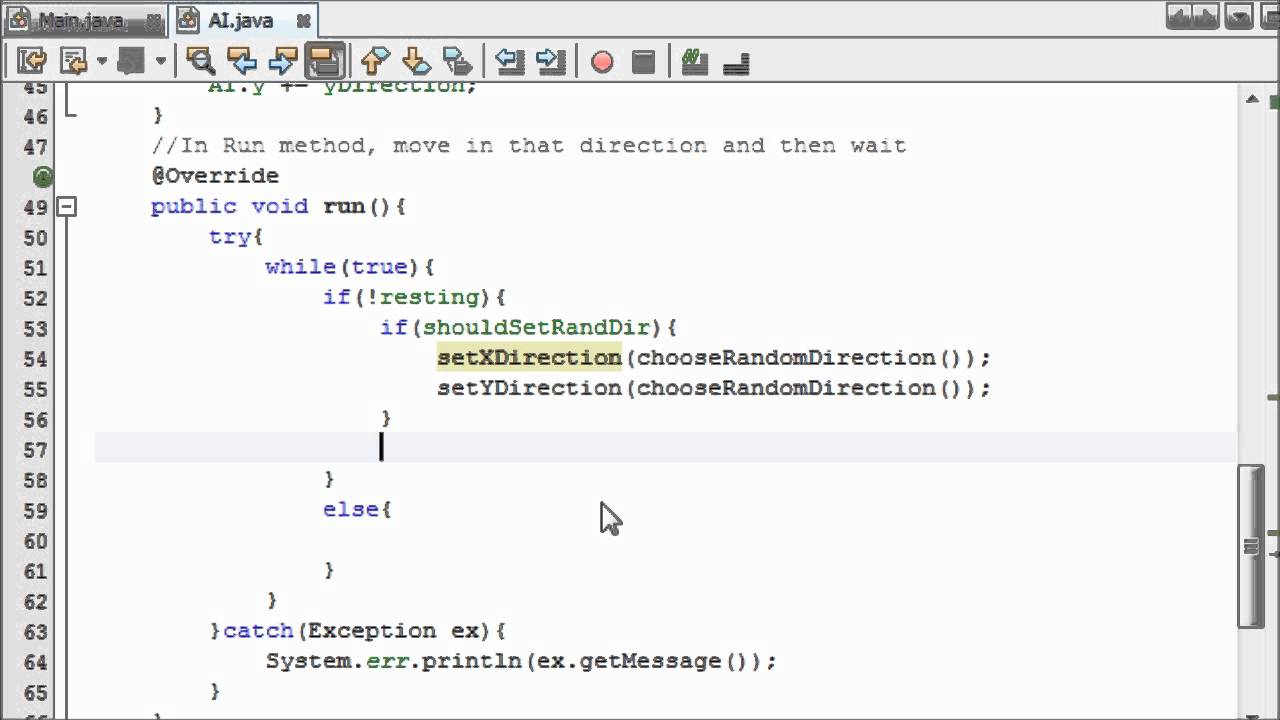 Java Game Programming for Beginners - #16 - Creating Basic AI (Part 2)