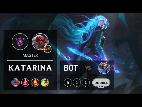 Katarina Bot vs Ezreal - NA Master Patch 9.21