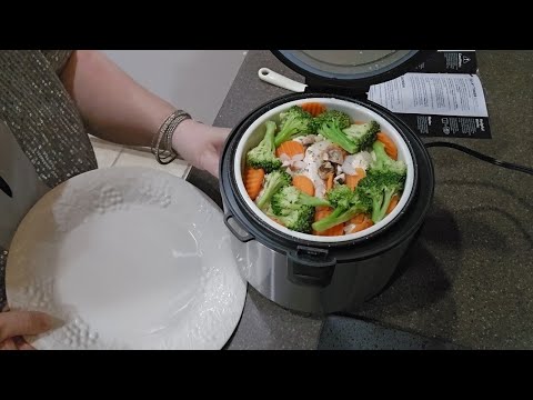 Chicken Vegetables & Mushroom Rice| Trying the Aroma Rice & Grain Cooker for the 1st time