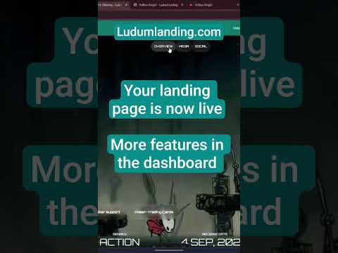 Image for the video entitled Stop Losing Fans on Steam — One Page Does It All #landingpage #gamedev #steamgame #steam #indiedev