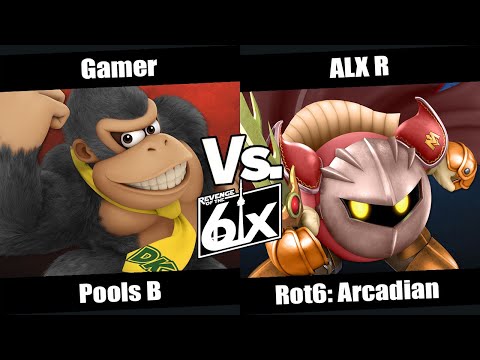 ROT6 Arcadian Pools B - Gamer (Donkey Kong) vs ALX R (Meta Knight) SSBU Singles