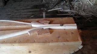 preview picture of video 'Preparing Wood for Snowshoes at Ross Farm Museum - Part 1'