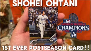 Shohei Ohtani 1st ever Postseason Card!! #shorts #mlb #dodgers #topps