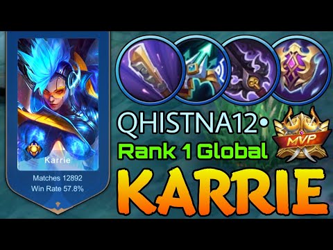 Monster Karrie 12,800+ Matches! - Top 1 Global Karrie QHISTNA12• - Mobile Legends