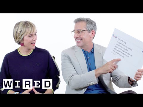 Kristen Wiig And Steve Carrell Can't Keep A Straight Face Reading Top Internet Search Questions About Themselves