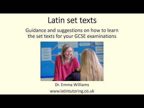 How to learn your GCSE Latin Set Texts