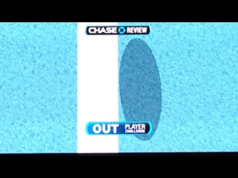 closest out in tennis hawkeye history (monfils serve)