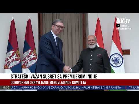 Samit o veštačkoj inteligenciji u Indiji - Predsednik Vučić sa premijerom Modijem o daljoj saradnji