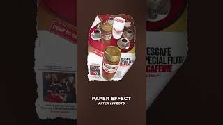 Paper Effect in After Effects Tutorial  #aftereffects #paper #tutorial #motiongraphics
