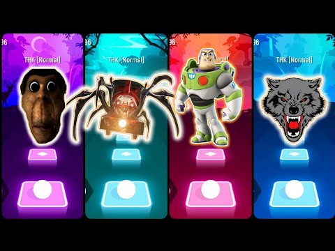 OBUNGA ❌ CHOOCHOO CHARLES ❌ BUZZ LIGHT YEAR ❌ EVIL WOLF DE*TH - Tiles Hop EDM Rush 🎶 🎶