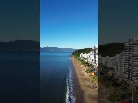Martim de Sá vista do céu ficou surreal 🌊🚁 #drone #djibrasil #dji #4k #caraguatatuba #litoralrs