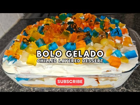 Bolo Gelado | Pão de Ló | Easy Chilled Layered Dessert