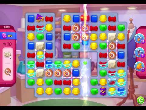 HomeScapes Level 8219 no boosters (16 moves)