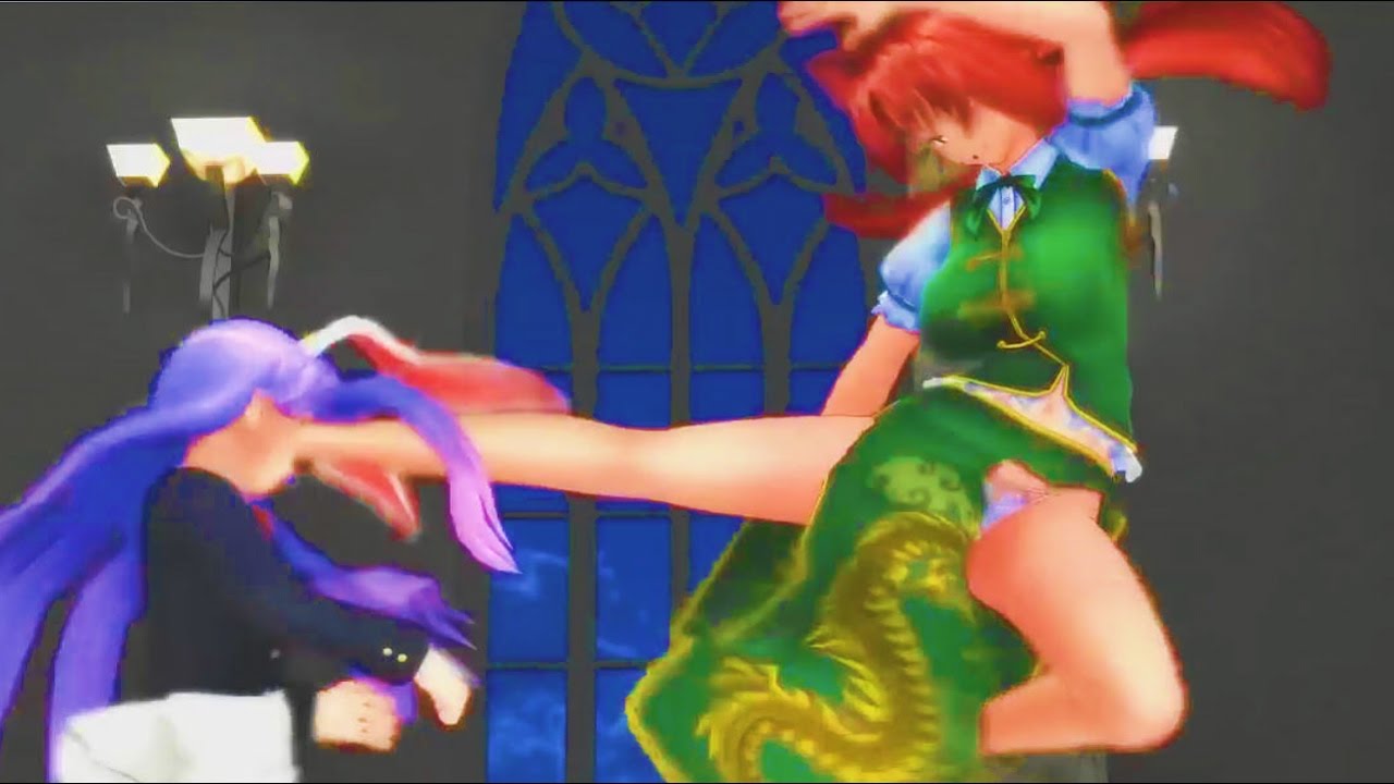 【コメ付き】ジャッキー・メイリン VS 妖夢＆鈴仙【東方映画】