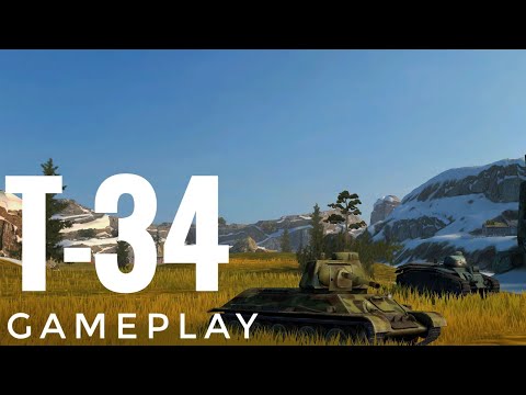 T-34 Random Replay | WoT Blitz Gameplay