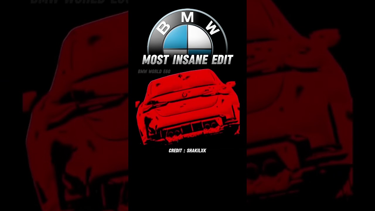 BMW MOST INSANE EDIT 🔥 #shorts #youtubeshorts #bmw #insane #edit