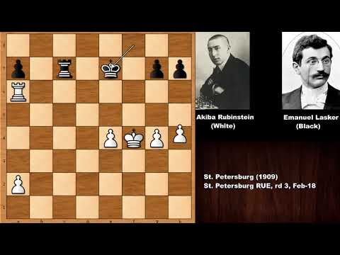 The First Meeting: Akiba Rubinstein vs Emanuel Lasker - St Petersburg (1909)