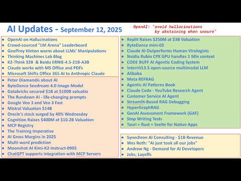 Have you heard these exciting AI news? - September 12, 2025 AI Updates Weekly