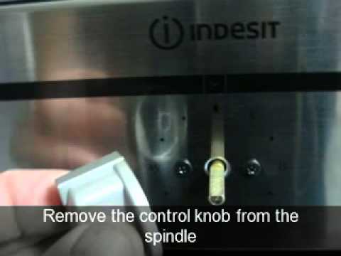 How to change a control knob on an oven. Indesit
