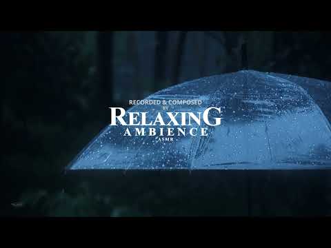 Sleep with Rain & Thunder Under Umbrella | Relaxing Sounds to Help Study, PTSD, Insomnia & Tinnitus