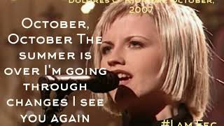 | Dolores O' Riordan | October (cover version) |