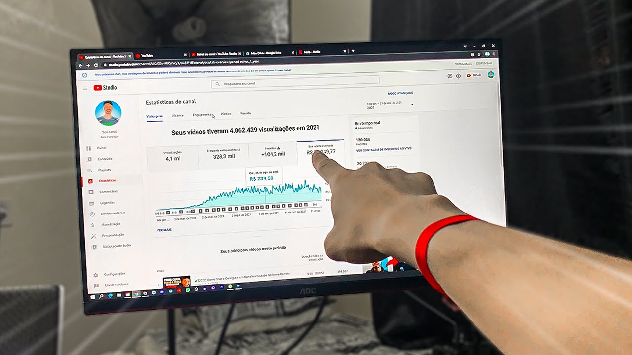 💰QUANTO GANHEI EM UM ANO COM UM CANAL DE 100 MIL INSCRITOS