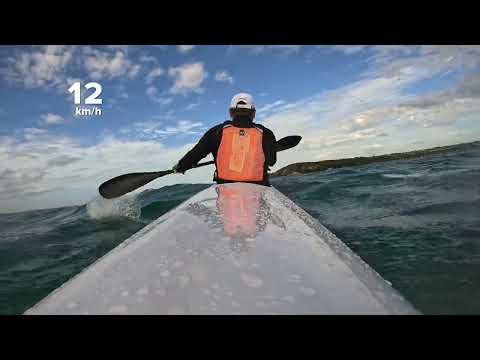 Messy sea! #surfski