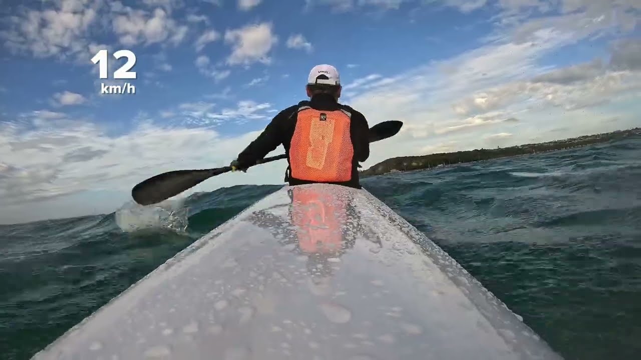 Messy sea! #surfski
