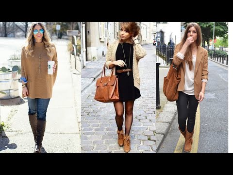 Colores de  MODA 2020 / COMBINACIONES DE ROPA en color marrón café / Fashion Love