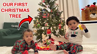 Shine and Saviour Decorate Their Own Christmas Tree!! |Vlogmas Day 11