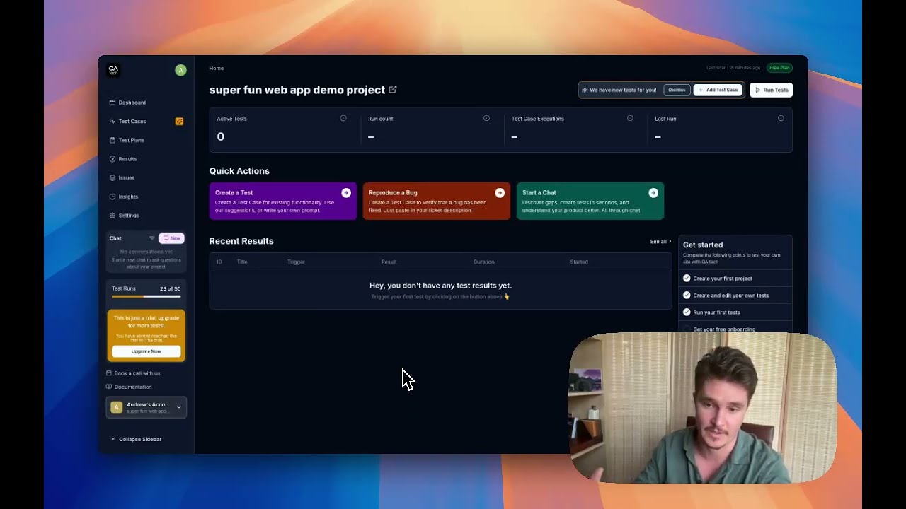 🎬 QA.tech Demo – See It in Action