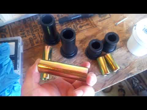 When installing polyurethane suspension bushings how and where to grease and with what (silicone)