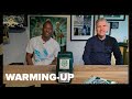 Warming-up met Neraysho Kasanwirjo en Onno Kukler