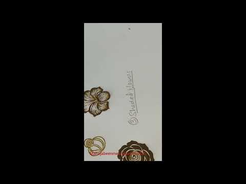 how to create hibiscus flower mehndi #boldflowers#mehndidesign#dulhanmehndi#easymehndi