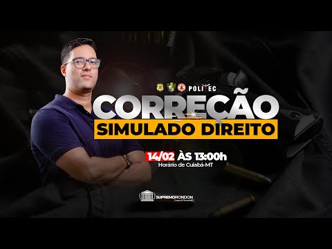 #CORREÇÃO SIMULADO DIREITO | Polícia Civil-MT - 14/02 - Prof. Nazário