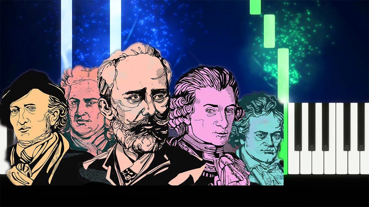 Top 10 Classical Songs EASY Piano Tutorials (AuPiano.fr) Au Piano.Fr