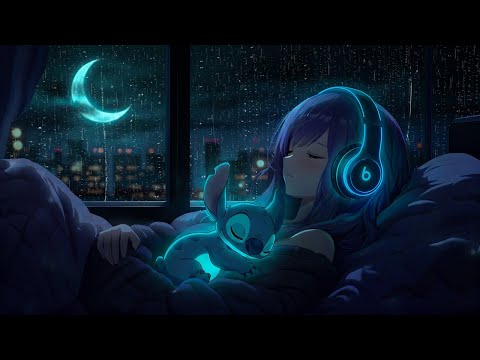 Insomnia Healing • No Ads Rain & Moon Piano Music for Melatonin Release & Instant Relaxation