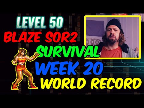 Streets of Rage 4 - Survival Week 20 (Old World Record) Blaze SoR2 Level 50 by Anthopants