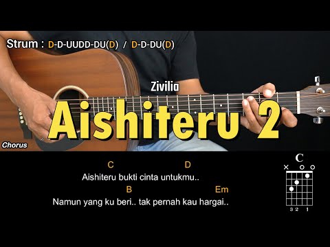 Aishiteru 2 - Zivilia | Tutorial Chord Gitar Mudah dan Lirik