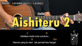 Download lagu Aishiteru 2 - Zivilia | Tutorial Chord Gitar Mudah dan Lirik mp3