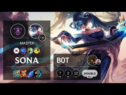 Sona Bot vs Cassiopeia - KR Master Patch 10.5