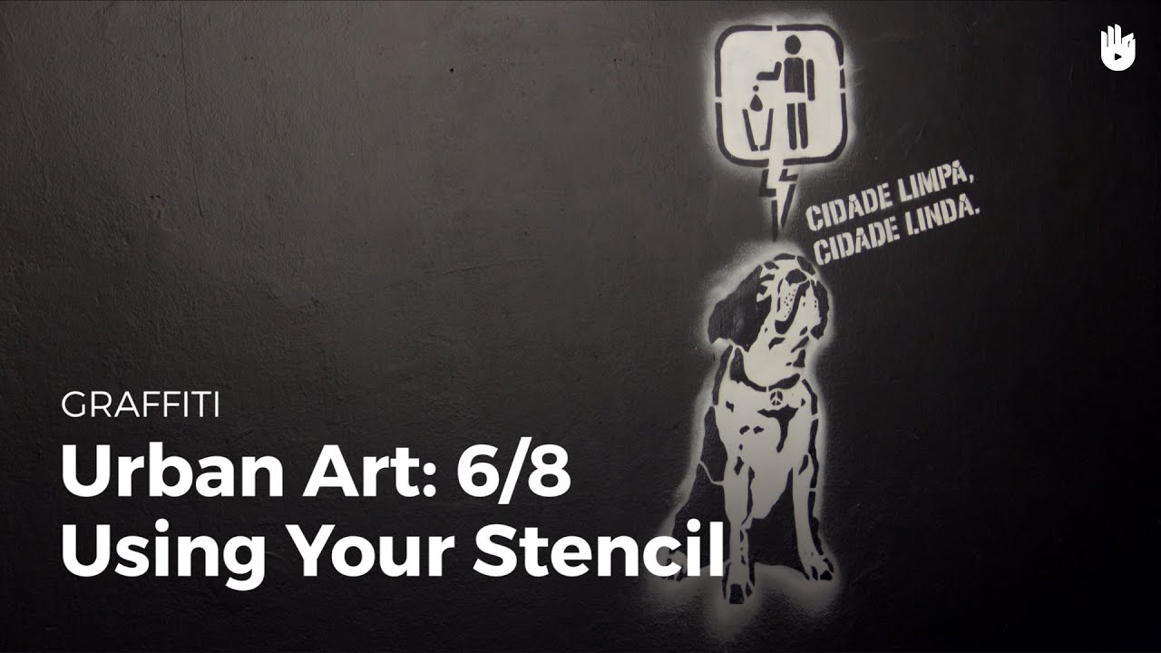 Urban art graffiti 6/8 using your stencil Graffiti Urban Art Sikana