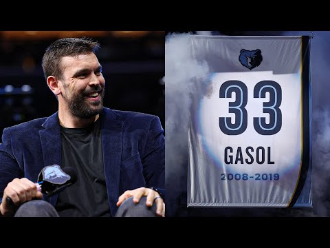 Marc Gasol's Memphis Grizzlies Jersey Retirement