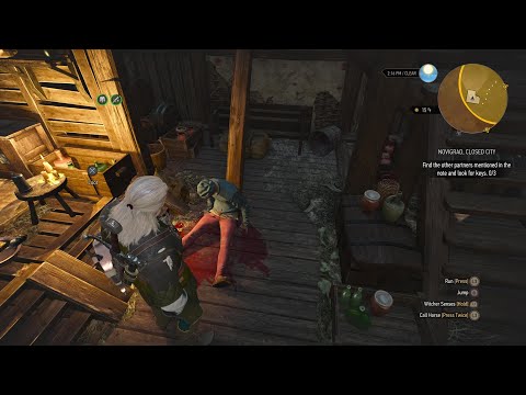 The Witcher 3 Pt. 118 - Side Quest: Of Dairy and Darkness Pt. 2/Novigrad, Closed City